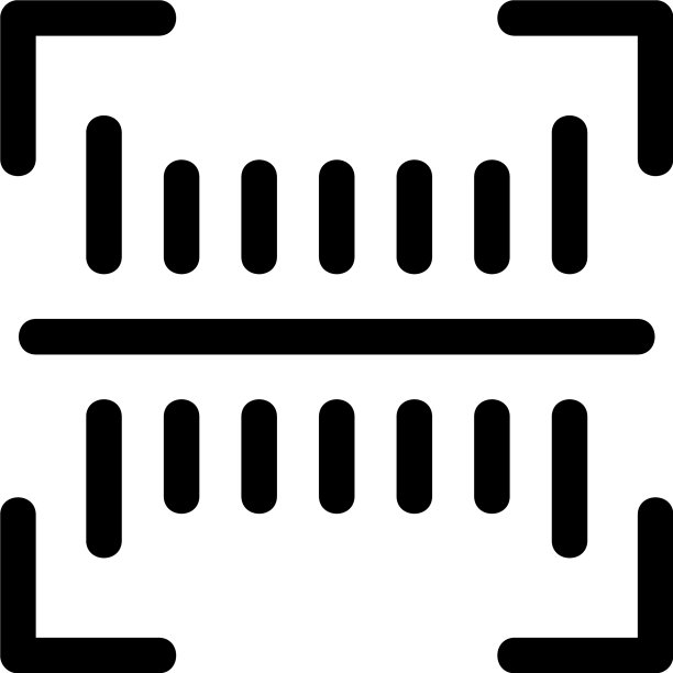 条形码图标或LOGO独立符号图片下载