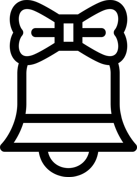 钟形标志或孤立标志符号图片下载