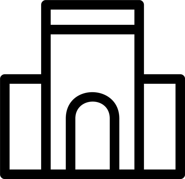 建筑图标或标志独立符号图片下载