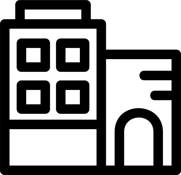 建筑物标志或标志孤立标志符号图片下载