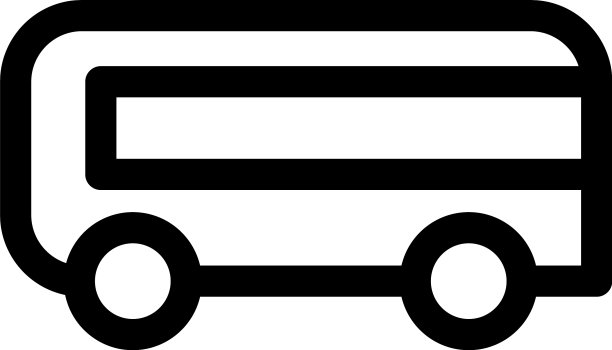 巴士标志或标志孤立标志符号图片下载