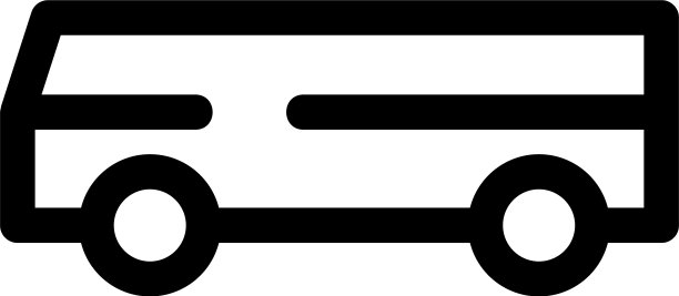 巴士标志或标志孤立标志符号图片下载