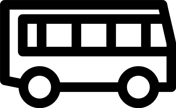 巴士标志或标志孤立标志符号图片下载