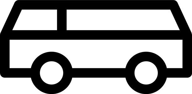 巴士标志或标志孤立标志符号图片下载