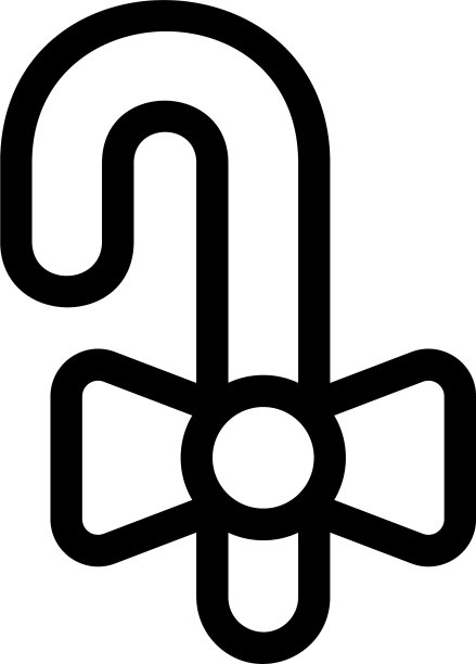 拐杖糖图标或logo独立符号图片下载