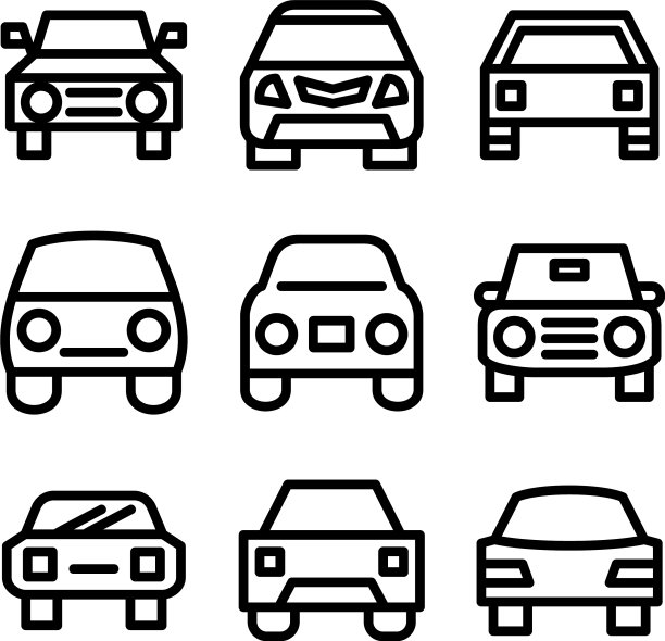 汽车标志或标志孤立标志符号图片下载