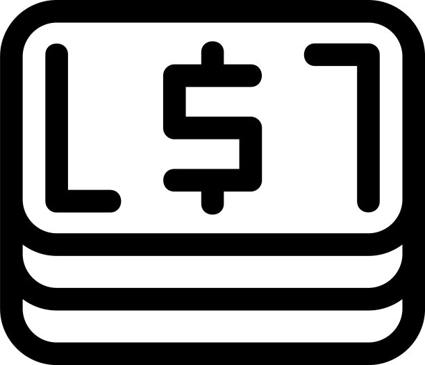 现金图标或标志孤立标志符号图片下载