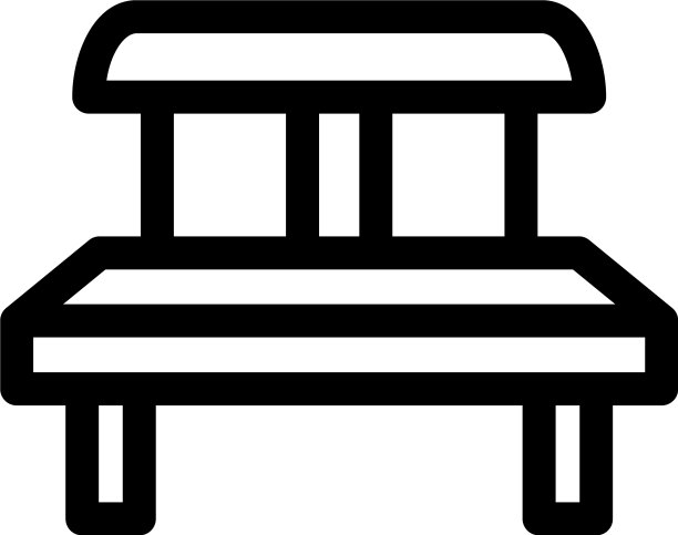 椅子图标或标志孤立标志符号图片下载