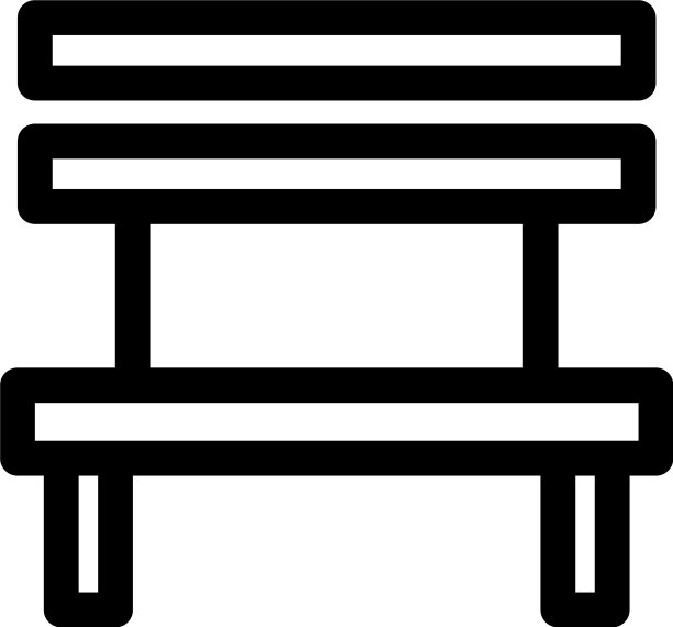 椅子图标或标志孤立标志符号图片下载