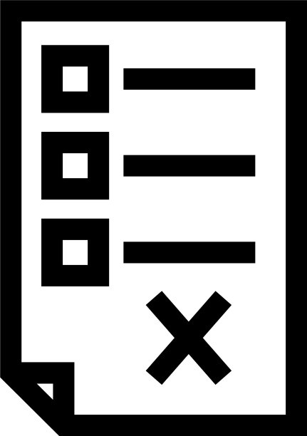 复选框列表图标或标志隔离符号图片下载