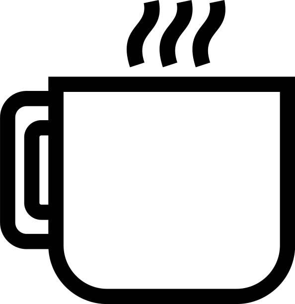 咖啡图标或标志孤立标志符号图片下载