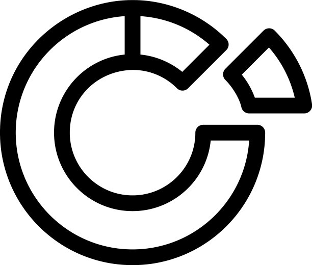 甜甜圈图表图标或标志图片下载
