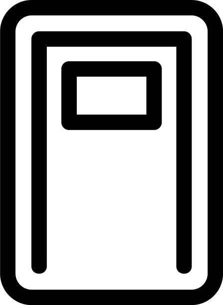 门图标或标志孤立标志符号图片下载