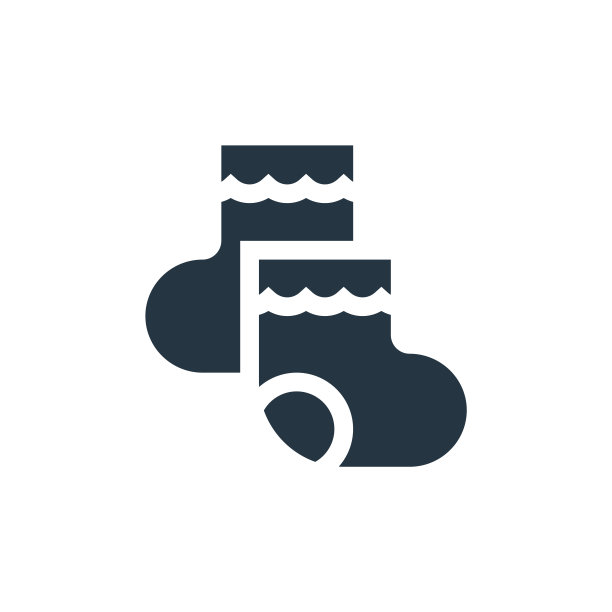 袜子图标。字形袜子图标为网站设计和移动，应用程序开发，打印。袜子图标从填充婴儿收集孤立的白色背景。图片下载