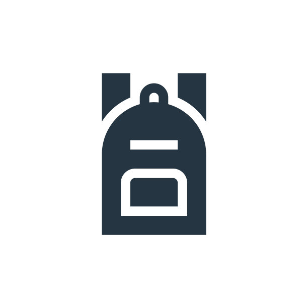 背包图标。字形背包图标用于网站设计和移动，应用程序开发，打印。背包图标从填充婴儿收集孤立的白色背景。图片下载