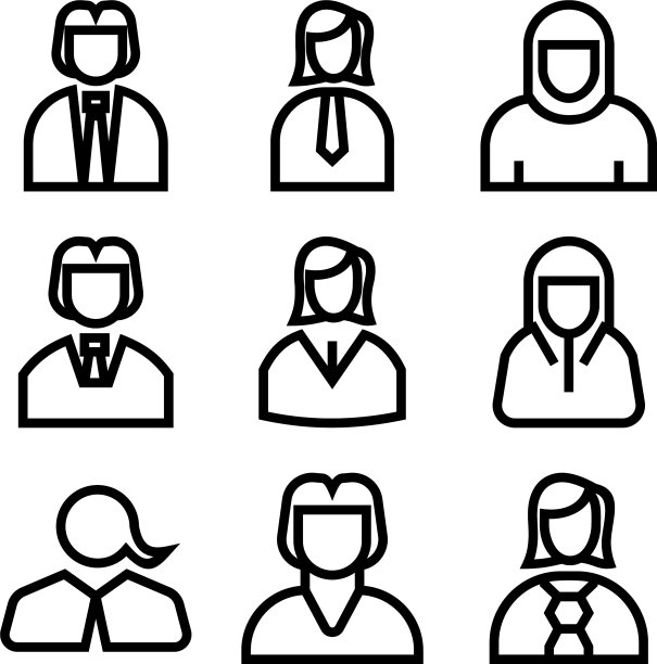 员工图标或标志孤立标志符号图片下载