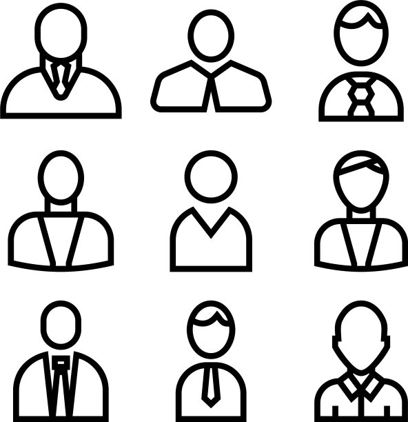 员工图标或标志孤立标志符号图片下载