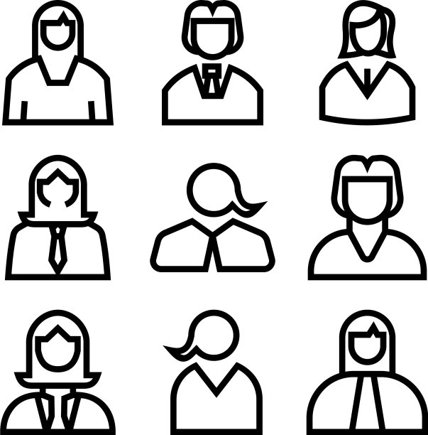 员工图标或标志孤立标志符号图片下载