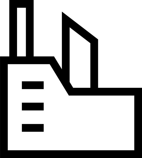工厂标志或标志孤立标志符号图片下载