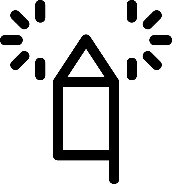 烟花标志或标志孤立标志符号图片下载