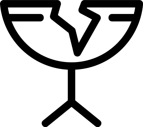 易碎的图标或标志孤立标志符号图片下载