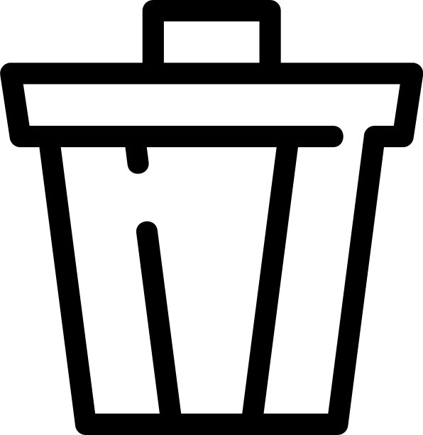 垃圾图标或标志孤立标志符号图片下载