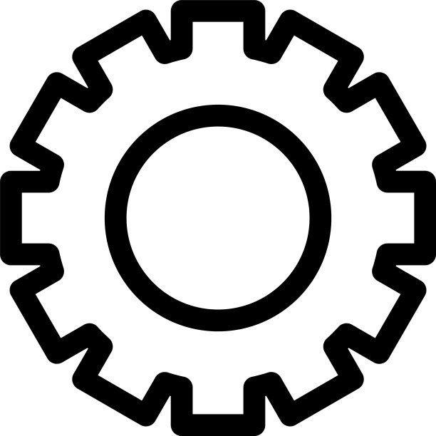 齿轮图标或logo孤立符号图片下载