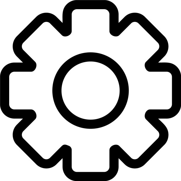 齿轮图标或logo孤立符号图片下载
