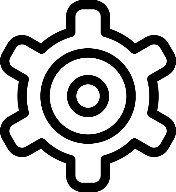 齿轮图标或logo孤立符号图片下载
