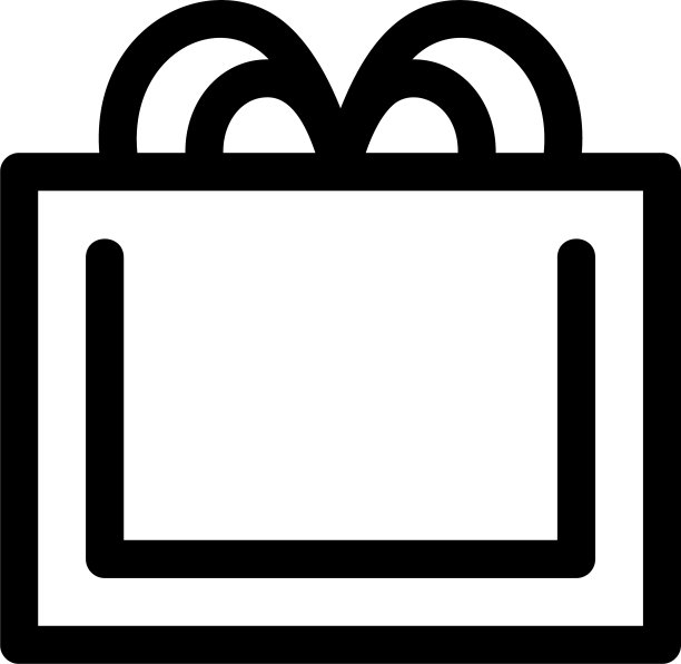 礼品图标或标志孤立标志符号图片下载