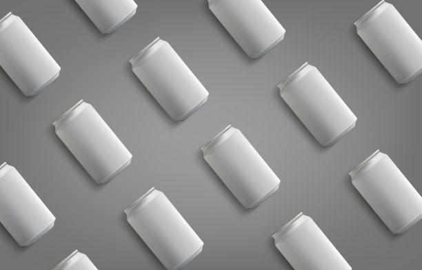 背景模板白色铝罐图片下载