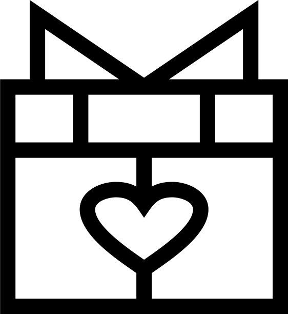 礼品图标或标志孤立标志符号图片下载