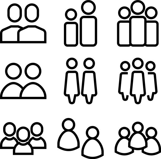 集团图标或标志孤立标志符号图片下载