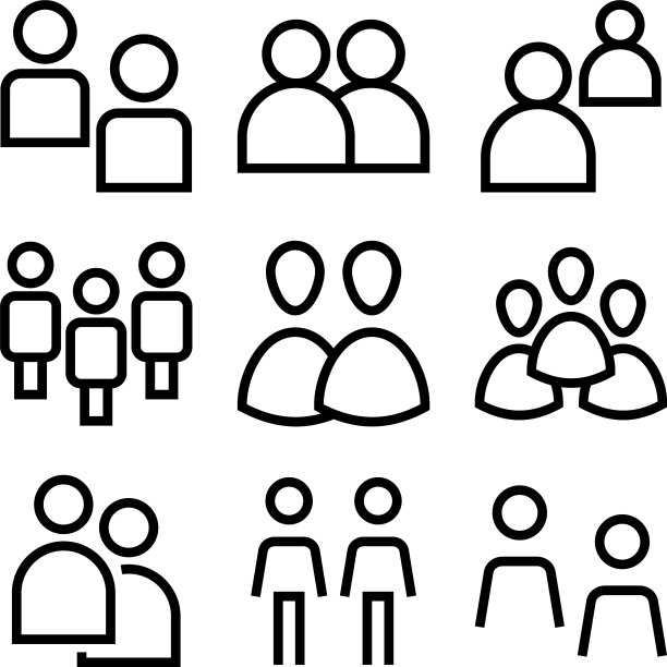 集团图标或标志孤立标志符号图片下载