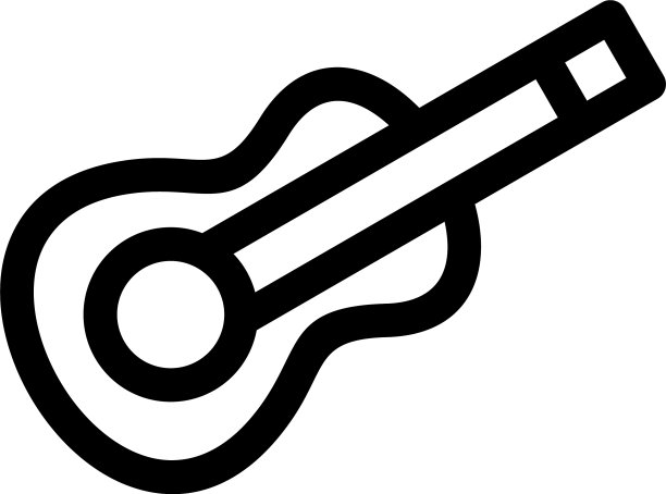 吉他图标或标志孤立符号符号图片下载