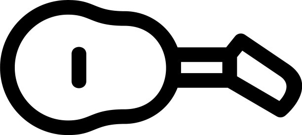 吉他图标或标志孤立符号符号图片下载