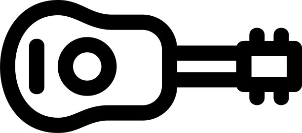 吉他图标或标志孤立符号符号图片下载