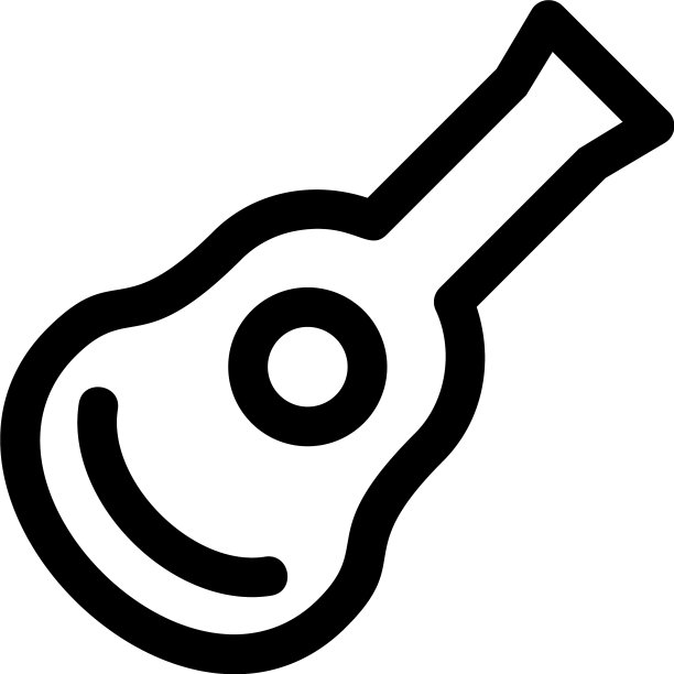 吉他图标或标志孤立符号符号图片下载