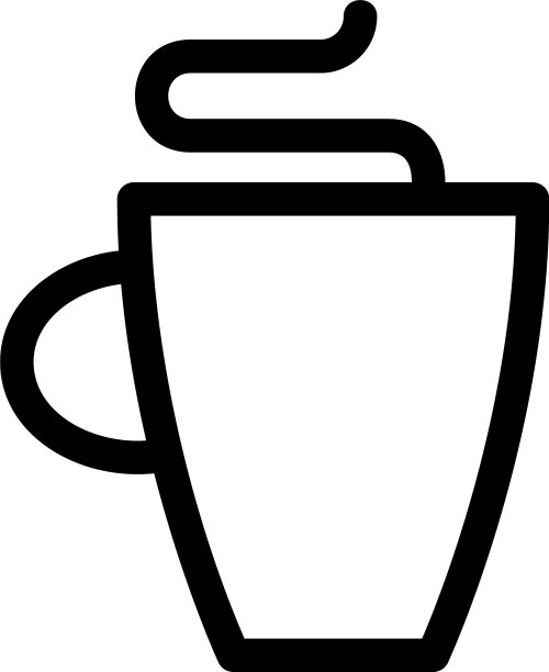 热饮图标或标志孤立标志符号图片下载
