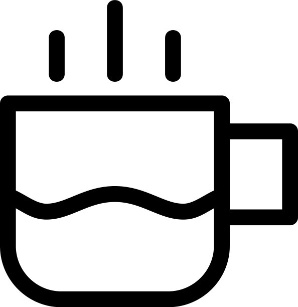 热饮图标或标志孤立标志符号图片下载