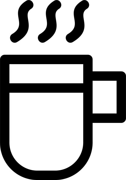 热饮图标或标志孤立标志符号图片下载