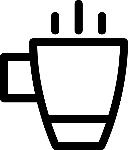 热饮图标或标志孤立标志符号图片下载
