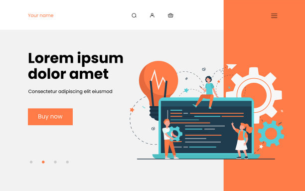 小可爱的孩子们正在学习编码图片下载