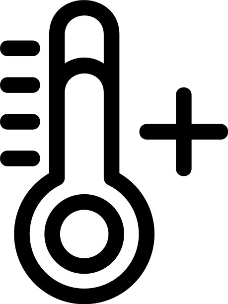 热温度图标或标志孤立标志符号图片下载