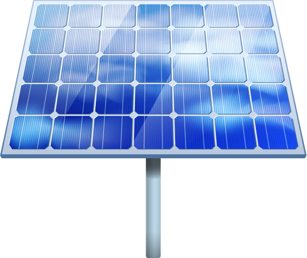 现实的太阳能电池板图片下载