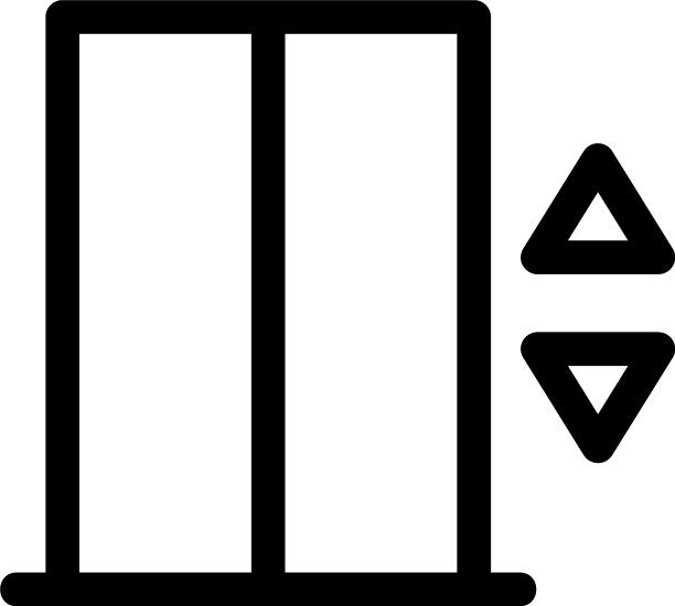 电梯图标或标志孤立标志符号图片下载