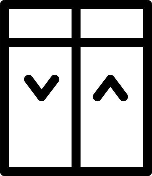 电梯图标或标志孤立标志符号图片下载