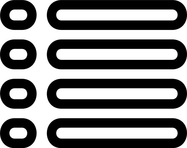 孤立列表图标或徽标符号图片下载
