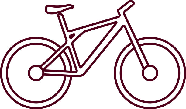 自行车平图标图片下载