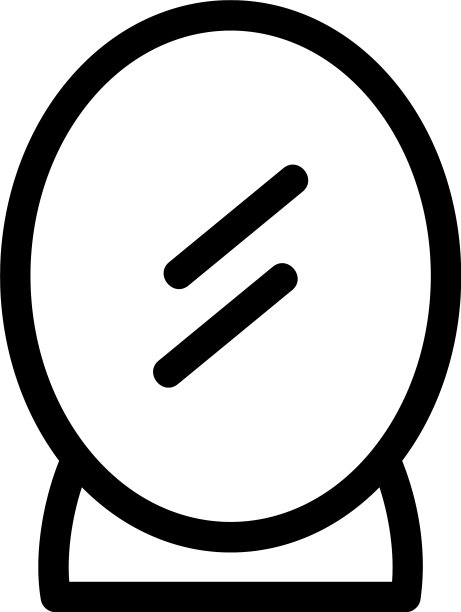 镜像图标或标志孤立的标志符号图片下载